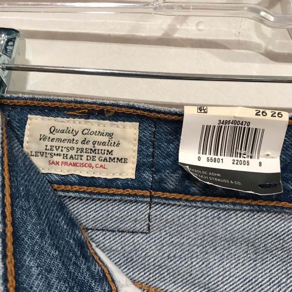 NWT Levi’s Women’s Wedgie Straight Fit Jeans Size 26 - Picture 8 of 14